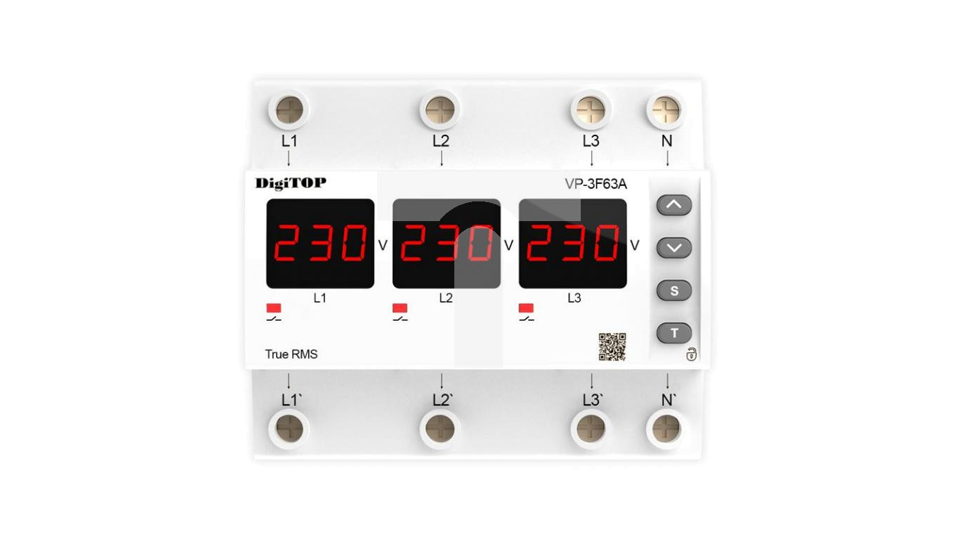 Przekaźnik napięciowy trójfazowy DigiTOP VP-3F63A – DIGITOP | TIM SA