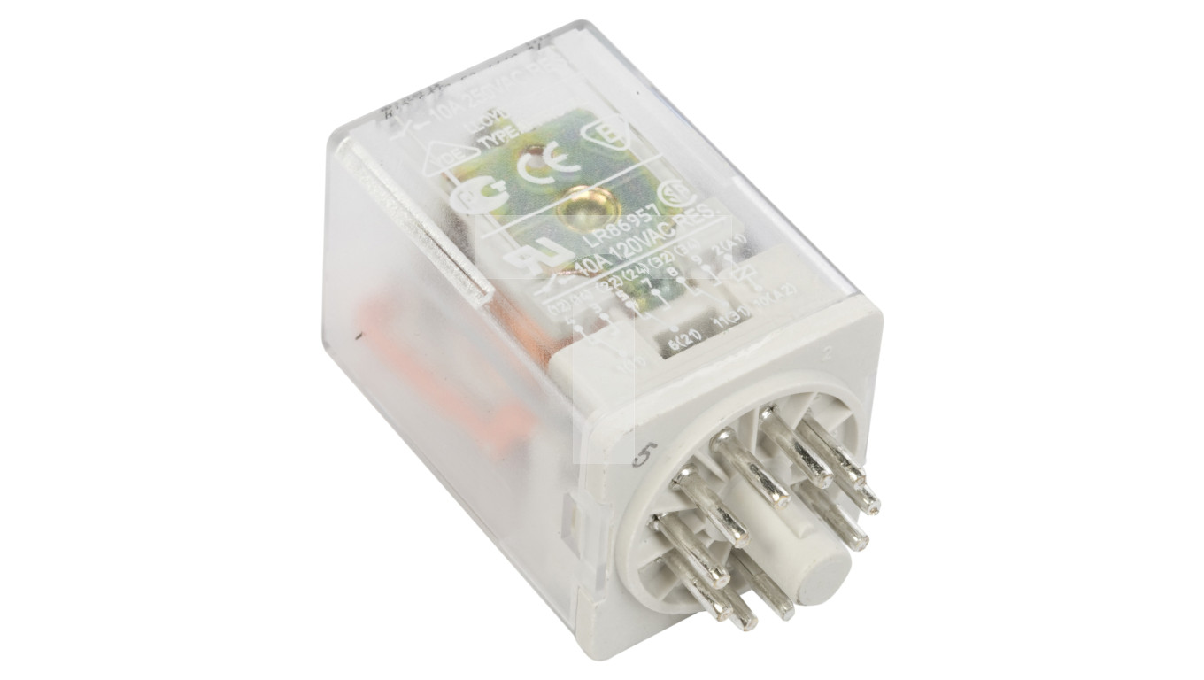 Przekaźnik przemysłowy 3P 10A 110V DC AgNi R15-2013-23-1110-WT 802857 ...