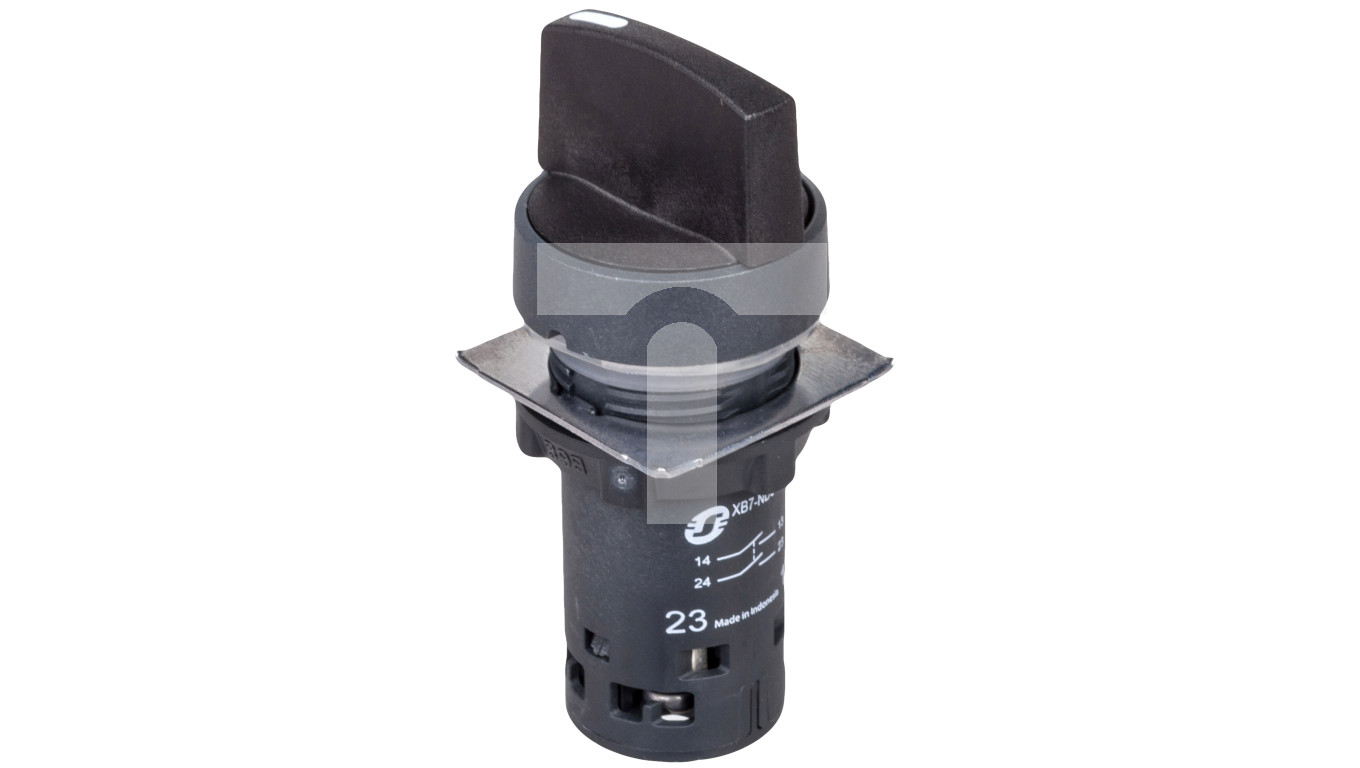 Przełącznik 3 położeniowy czarny 22mm 2Z bez samopowrotu XB7ND33 ...