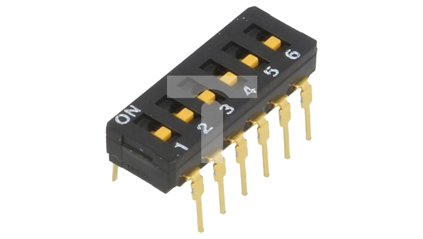 Przełącznik DIP-SWITCH ON-OFF 0,03A/30VDC A6D-6100 – OMRON ELECTRONICS ...