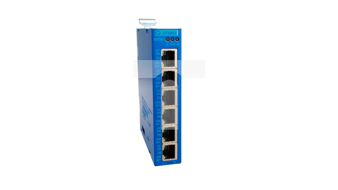 Przemysłowy Switch Ethernetowy 6xRJ45 10/100 Mb/s 24V DC 10SC0601
