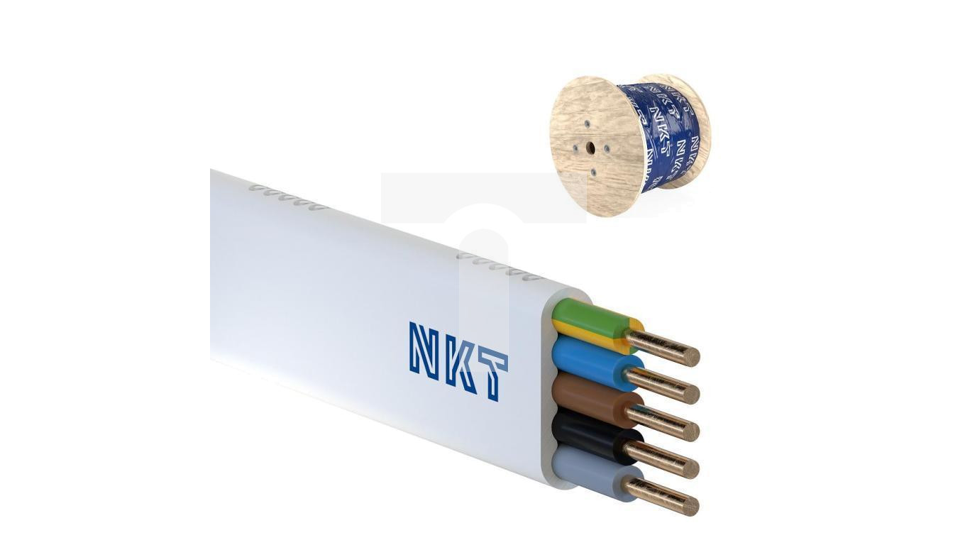 Przewód NKT instal YDYp 5x2,5 żo 450/750V /bębnowy/