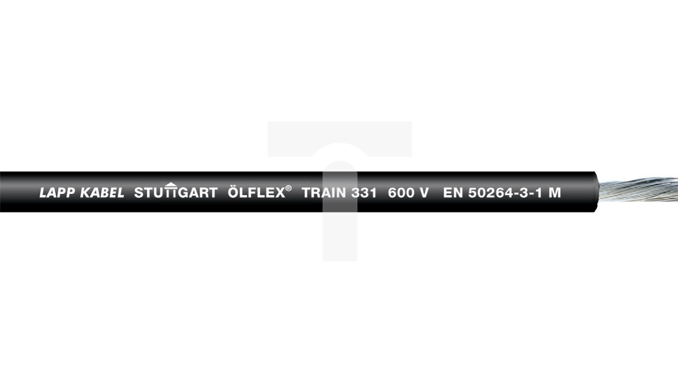 Przewód do pojazdów szynowych OLFLEX TRAIN 331 1x25 BK czarny 600V 15331007 /bębnowy/