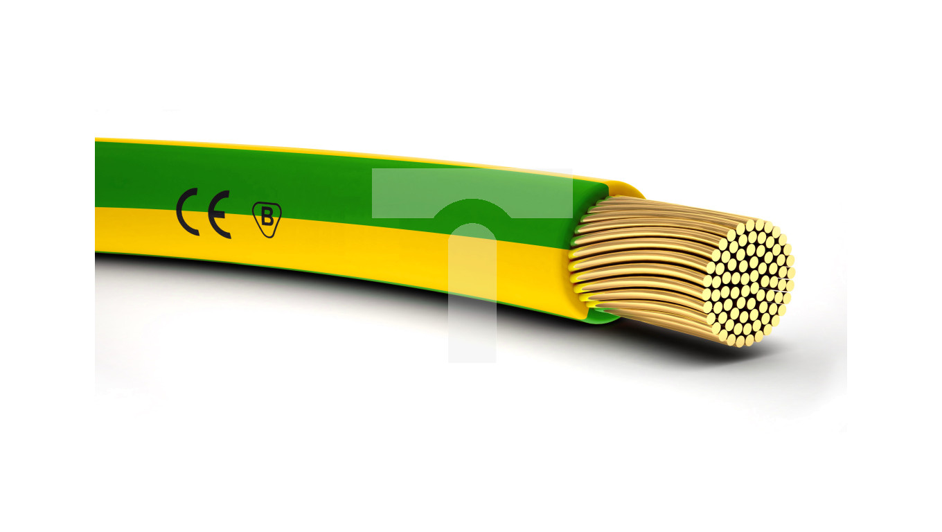 Przewód instalacyjny H05V-K 1 żółto-zielony 4510003 /100m/