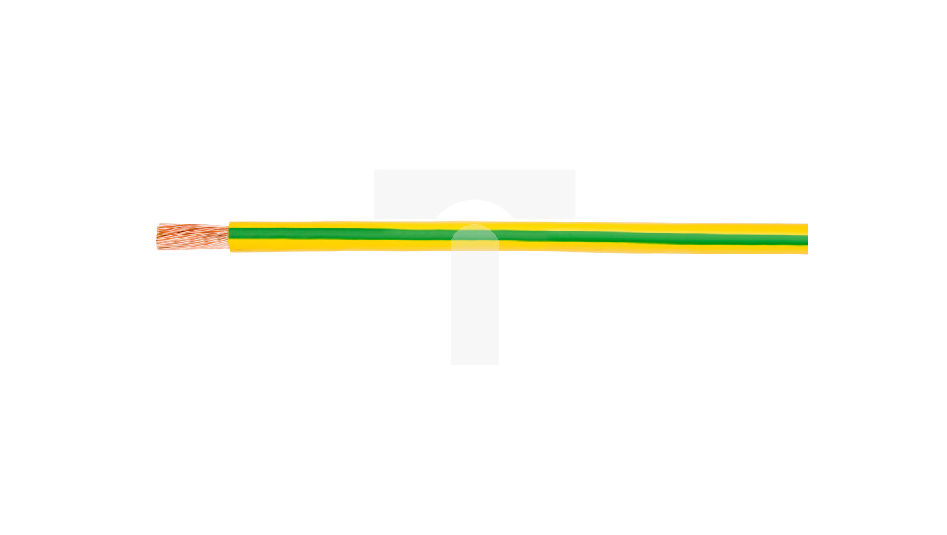Przewód instalacyjny H05V-K (LgY) 0,5 żółto-zielony /100m/