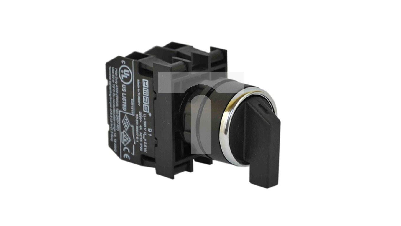 Przycisk pokrętny, 2NO, II-0-I stabilny, 60 stopni T0-B101S30 – EMAS ...