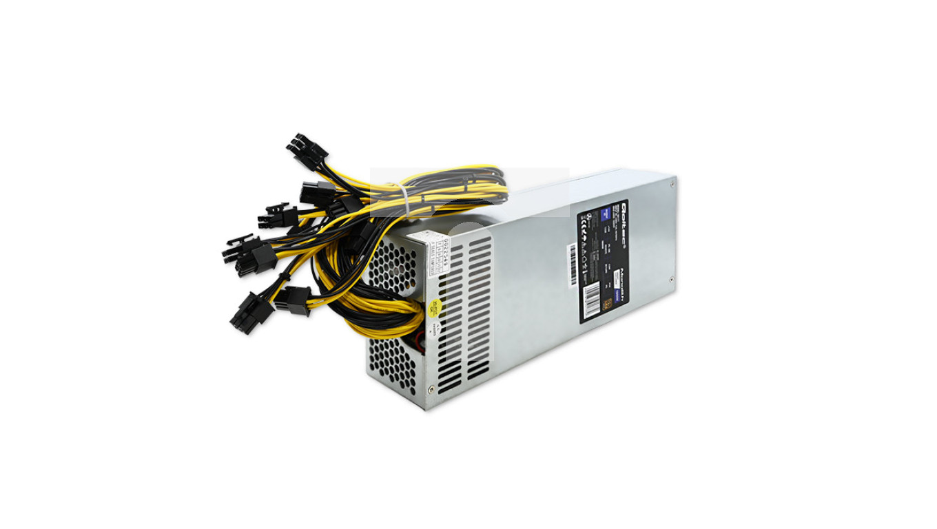 Qoltec Zasilacz PCIE Smart 1600W 80 Plus Gold Data mining Qoltec