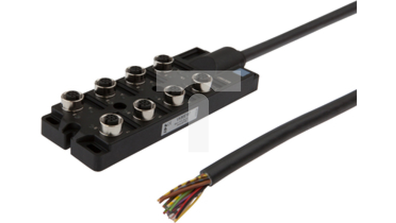 Rozdzielacz 8xM12 5pin z wyświetlaczem LED VK98E197 IPF Electronic