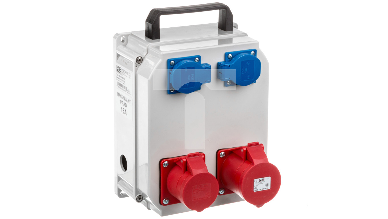 Coffret électrique étanche R-BOX Pawbol - 32A/4P + 16A/4P, IP44, Blanc, Modèle B.1615W