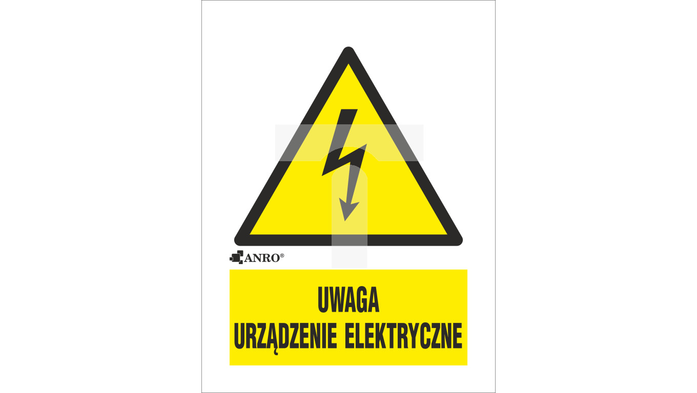 Samoprzylepna Tabliczka Ostrzegawcza UWAGA URZ DZENIE ELEKTRYCZNE samoprzylepna-tabliczka-ostrzegawcza-uwaga-urz-dzenie-elektryczne