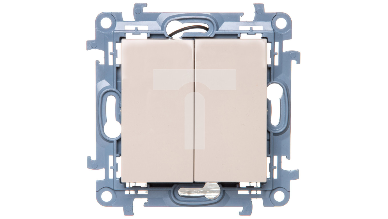 Simon 10 Candlestick switch with LED backlight 10AX IP44 cream CW5BL.01/4 /T2UK