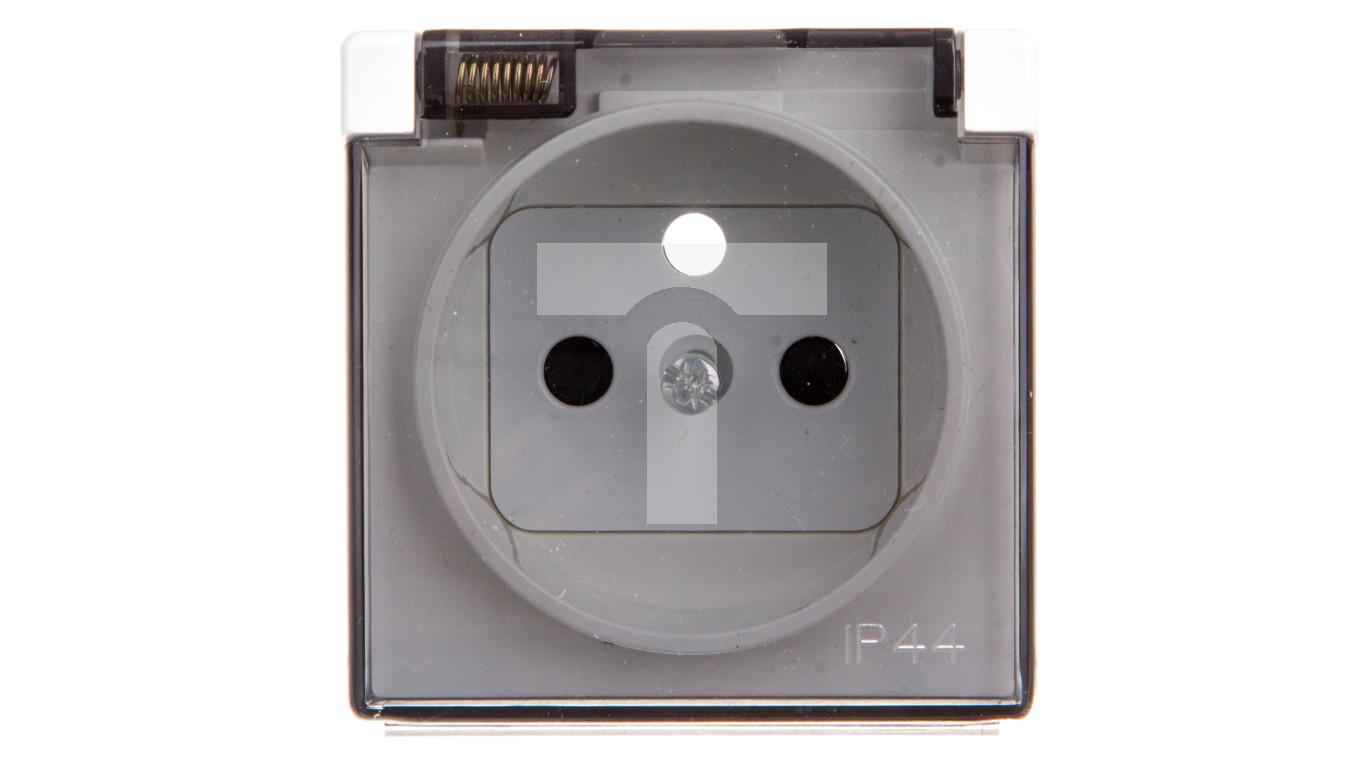 Simon 82 Pokrywa bryzgoszczelna gniazda z/u IP44 z klapką dymną biała