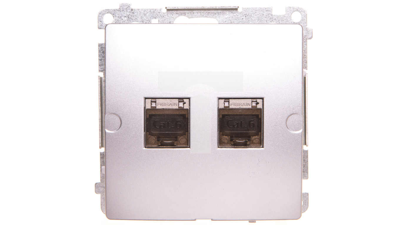 Simon Basic RJ45 computer socket, category 6, double shielded with shutte /T2UK