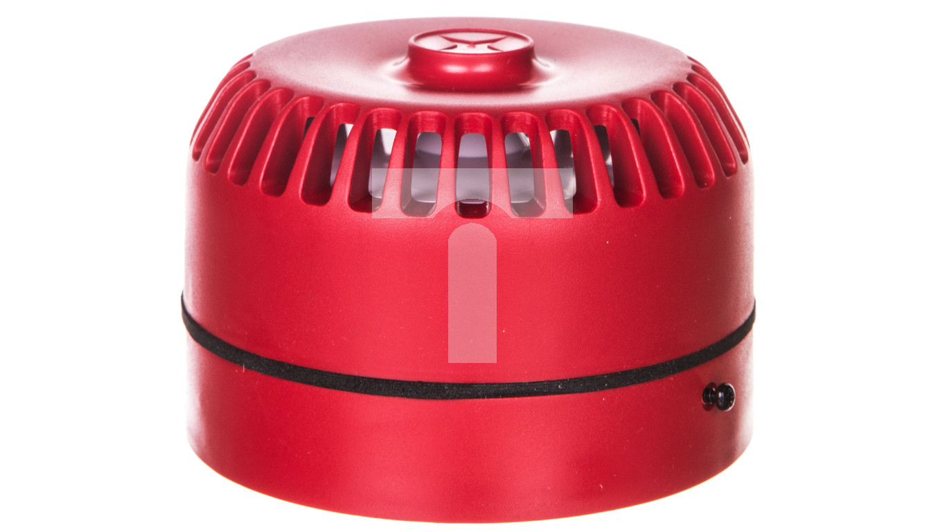 Sygnalizator akustyczny ROLP 9-28VDC 102dB czerwony płytki 32 tony CNBOP ROLP/SV/R/S 540501FULL-0389X