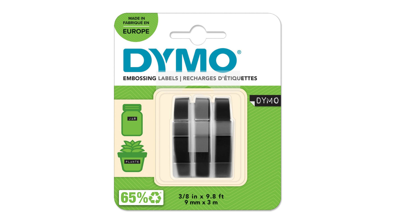 Taśma do drukarek 3D 9mm x 3m czarna S0847730 /3 rolki/ – Dymo | TIM SA