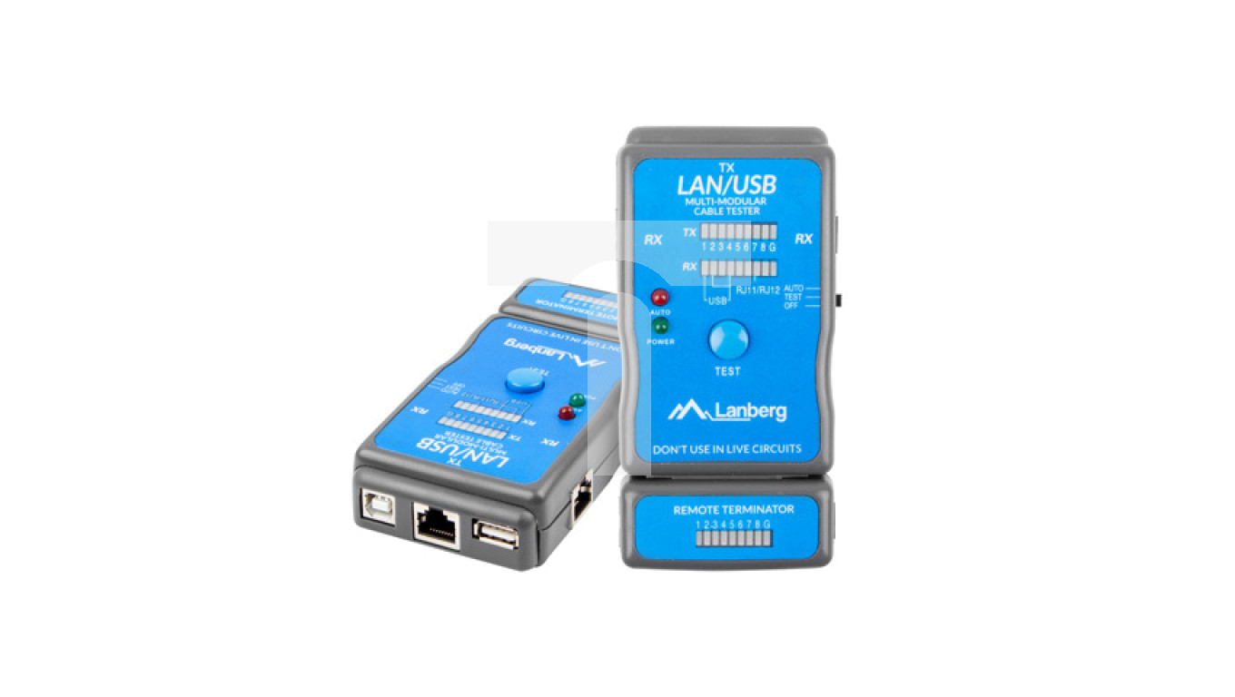 Tester kabli LAN RJ-45, RJ-11, USB NT-0403 – LANBERG | TIM SA