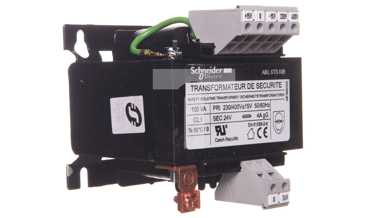 Transformator 1-fazowy 100VA 400-230/24V ABL6TS10B – Schneider | TIM SA