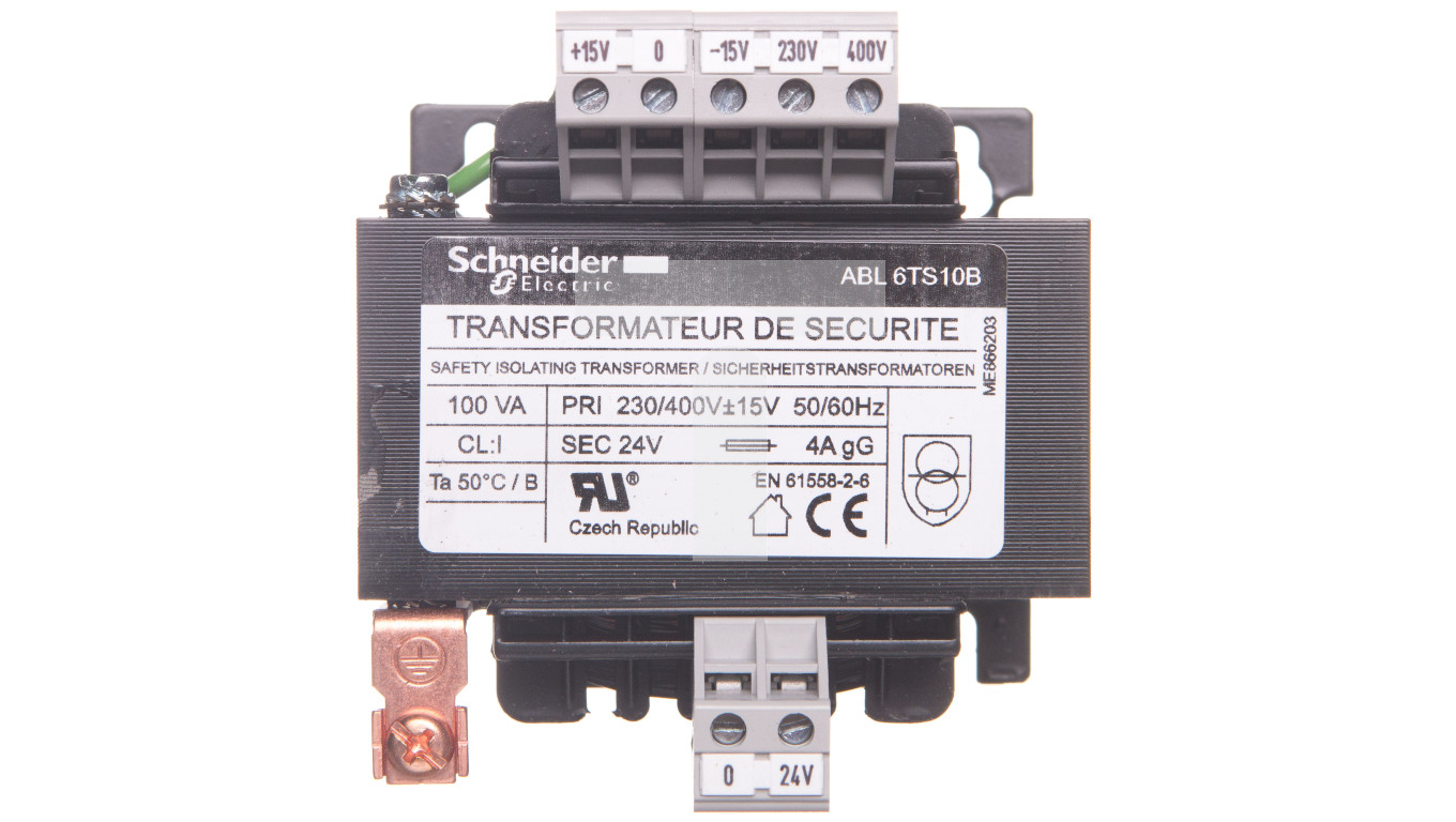 Transformator 1-fazowy 100VA 400-230/24V ABL6TS10B – Schneider | TIM SA