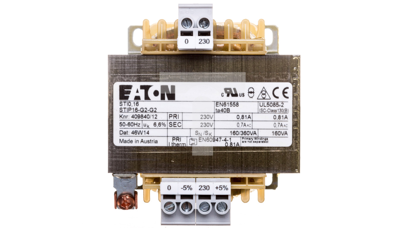 Transformator 1-fazowy 160VA 230/230V STI0,16(230/230) 035247 – EATON ...