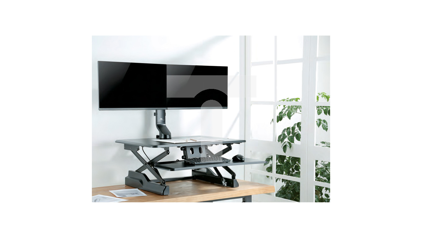 Maclean MC-756 Supporto Tastiera PC VESA 75x75/100x100 – Ergonomico, Carico Max 2 Kg