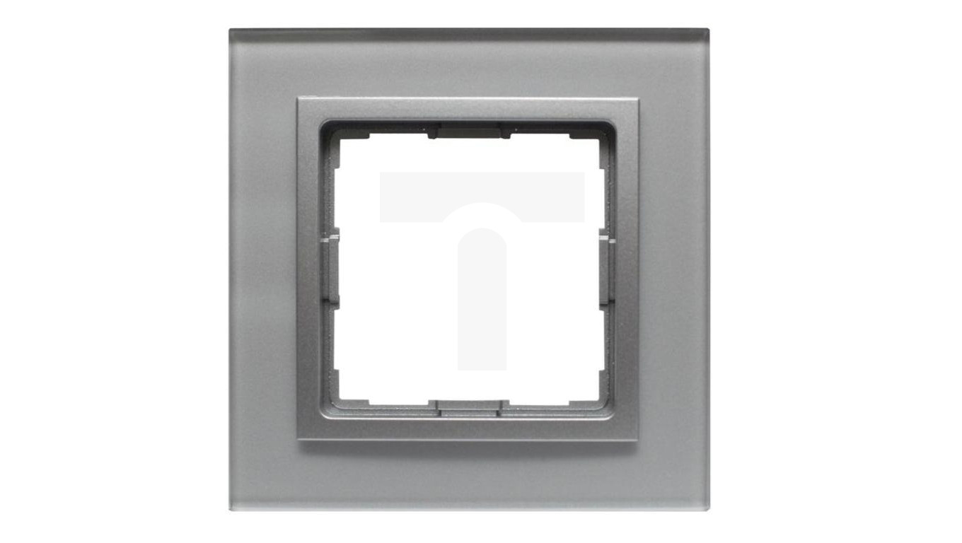 VENA2 Ramka pojedyncza szkło Xglass akrylowe srebrny + aluminum 5240181
