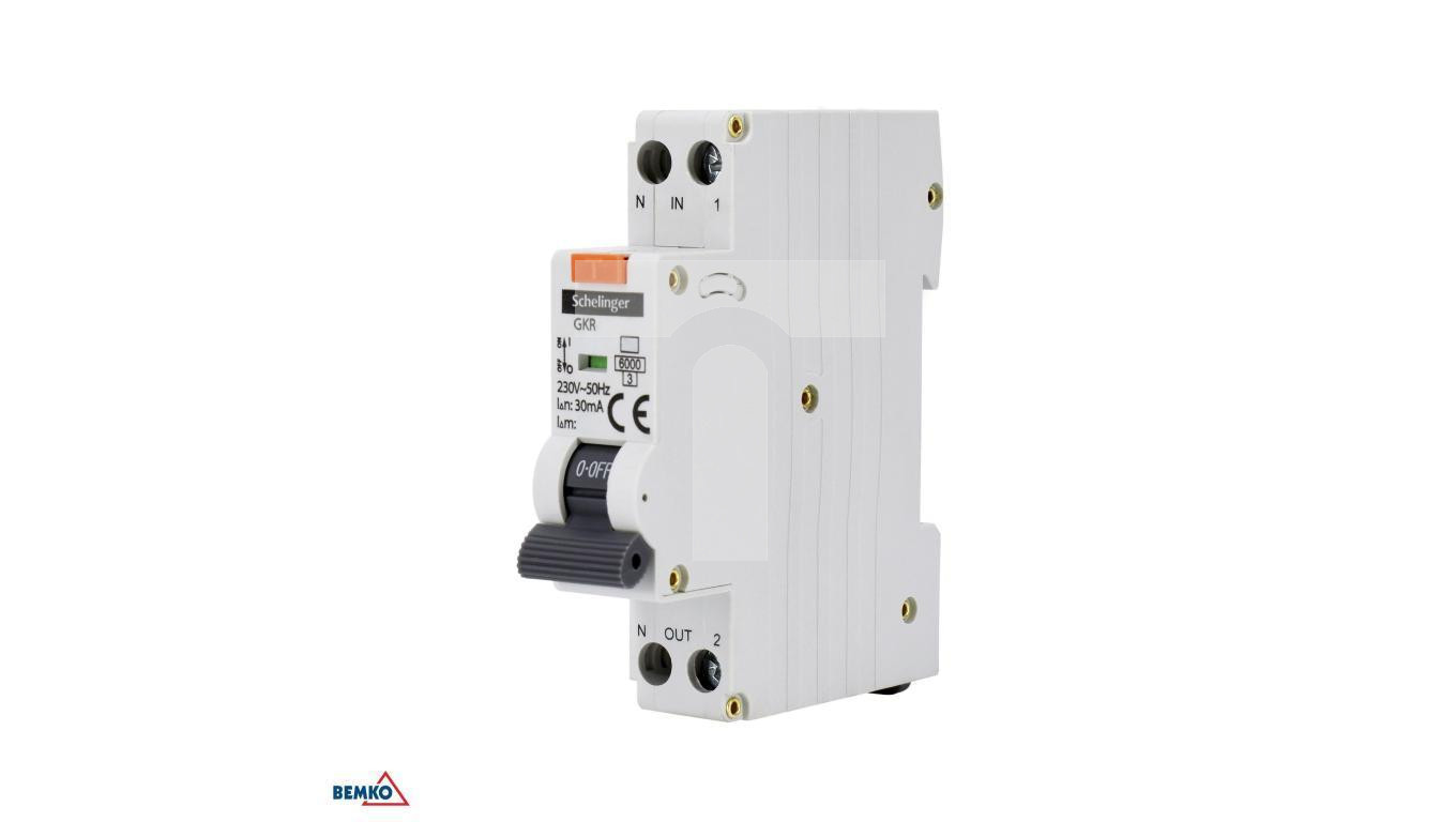 SCHELINGER RCBO 2P C 32A 30mA - FI-Schutzschalter Für Sicheres Zuhause