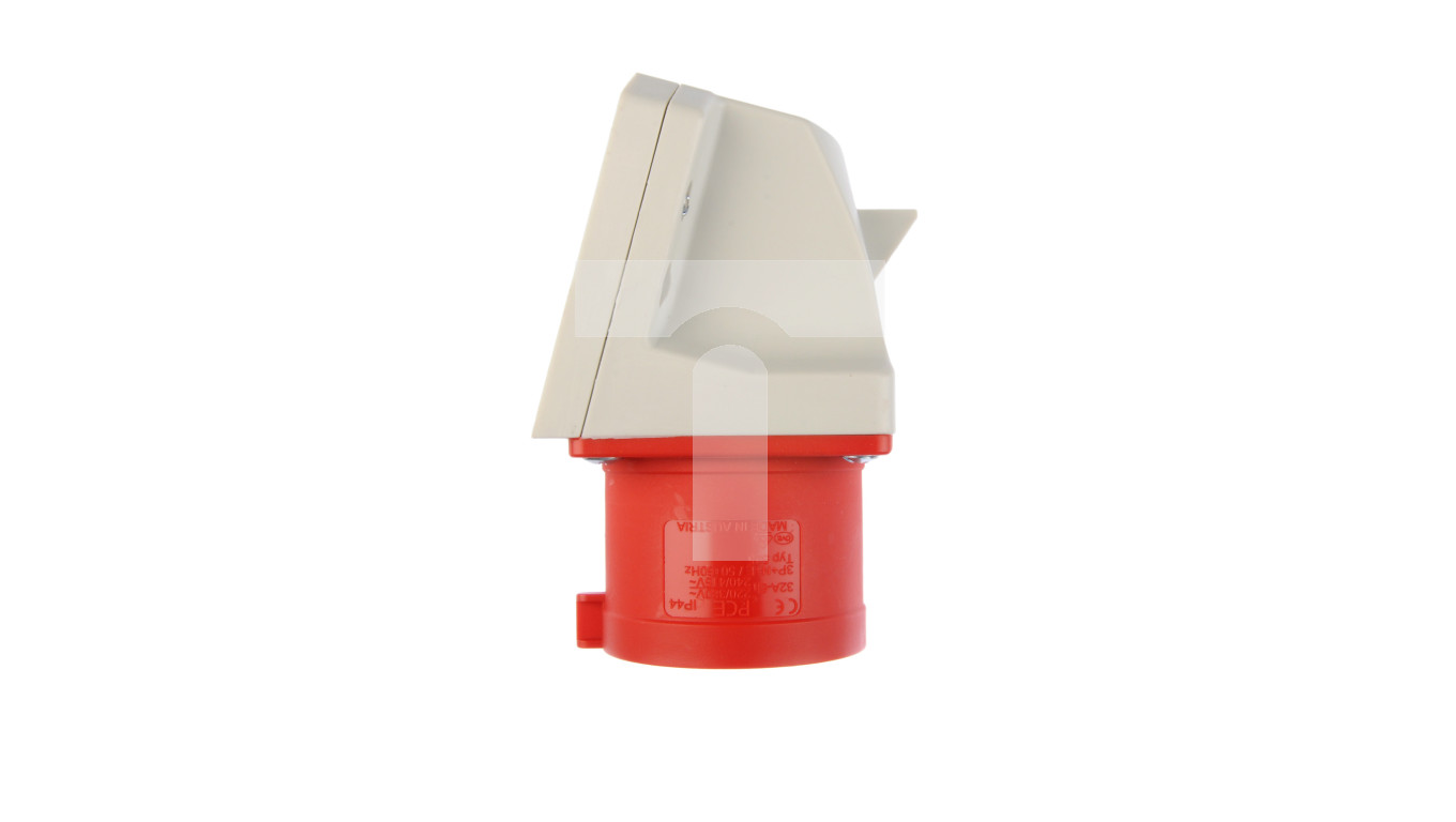 Wtyczka odbiornikowa 32A 5P 400V czerwona IP44 525-6 – PCE | TIM SA