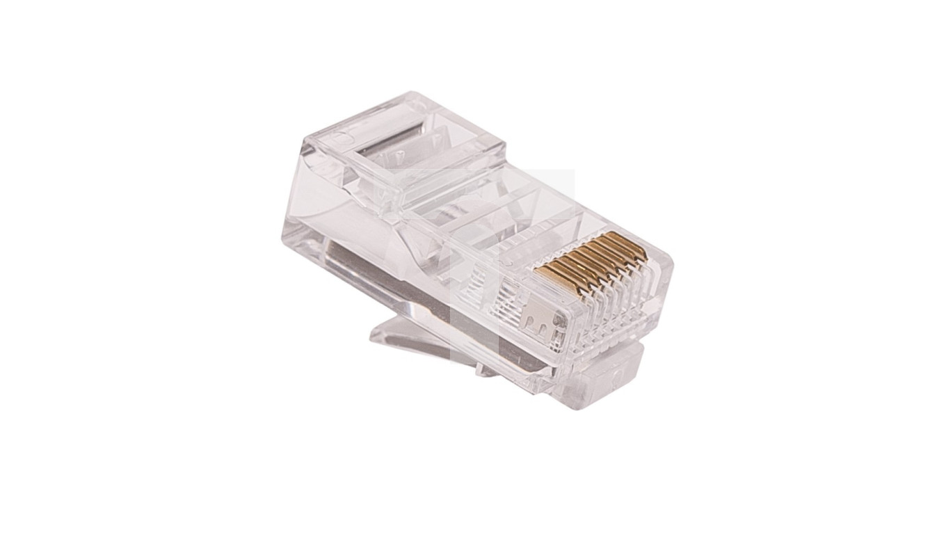 Wtyk RJ45 kat.6 UTP na kabel okrągły 100szt. CCAS-RJ6-UTP – SECURITYNET ...