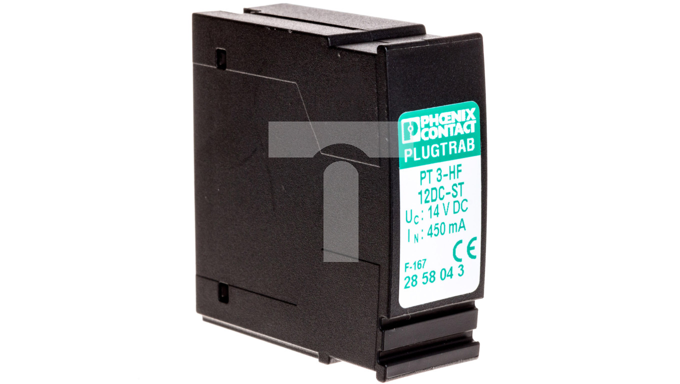 Wtyk ochrony przeciwprzepięciowej 3P PT 3-HF-12DC-ST 2858043 – PHOENIX ...