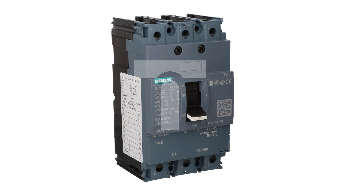 Wyłącznik mocy 3P 160A Icu=25kA 415V AC wyzwalacz TM210 LI przyłącza ...
