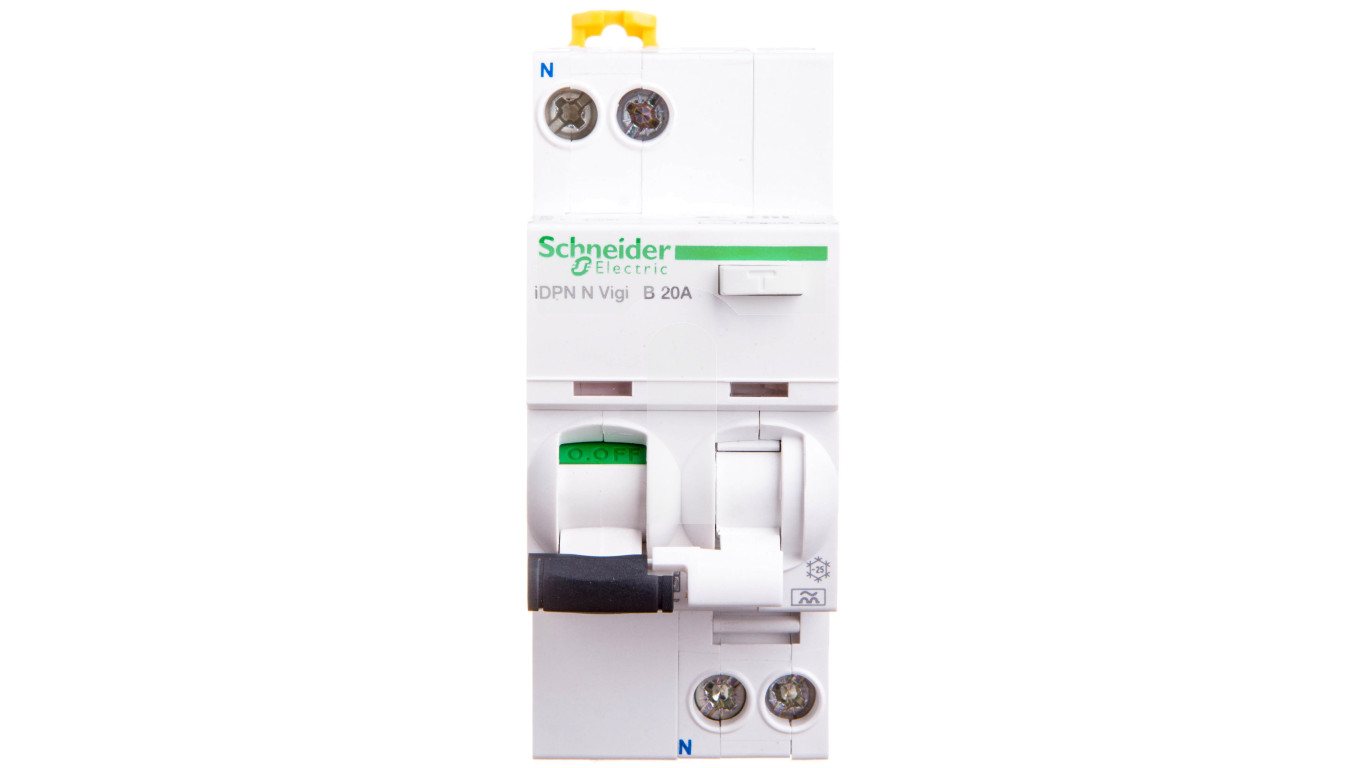 Disyuntor Diferencial Schneider Electric 2P 10A Tipo AC - 30 MA, Modelo IDPN N VIGI A9D55610