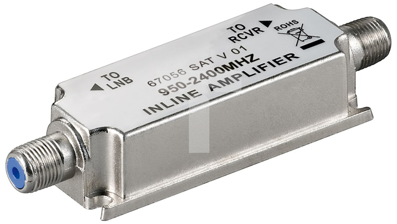 Wzmacniacz sygnału SAT 20dB /na kabel koncentryczny/ F - F 67056