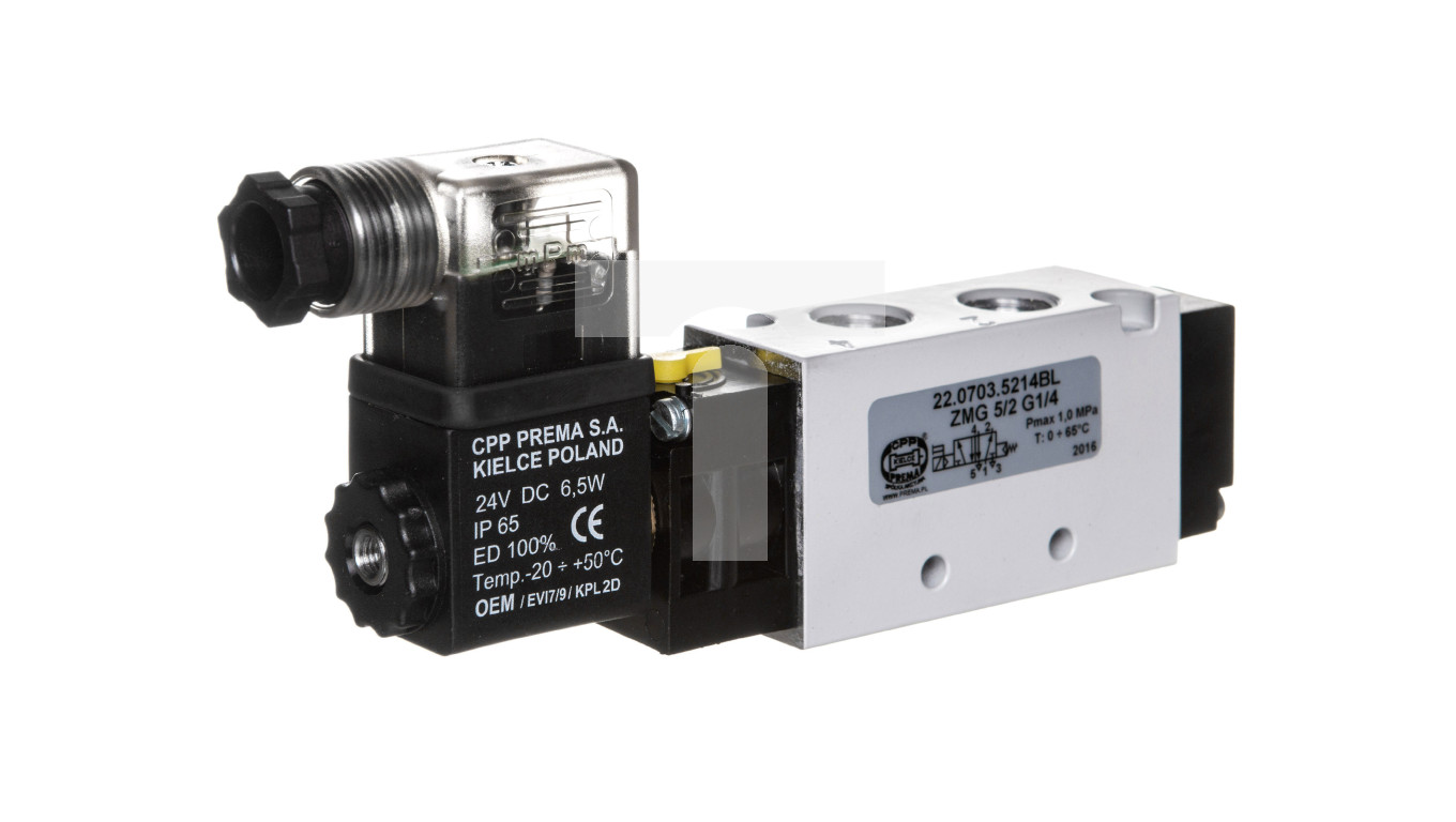 Zawór ZMG 5/2 G1/4 1MPa 22.0703.5214BL – PREMA | TIM SA