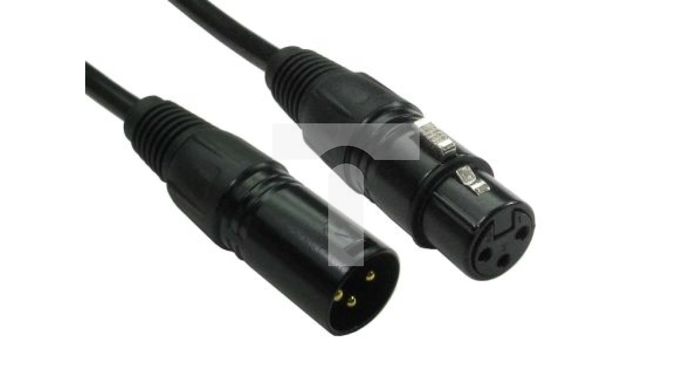 Zespół kablowy XLR, 20m, złącze A: Wtyk żeński XLR, złącze B: XLR ...