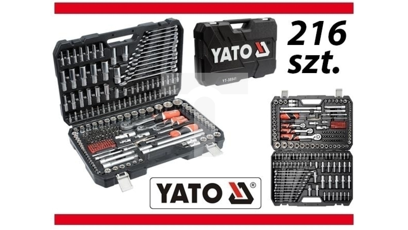 Yato YT-38841 dugókulcs készlet 216db-os | Szerszámok webáruház