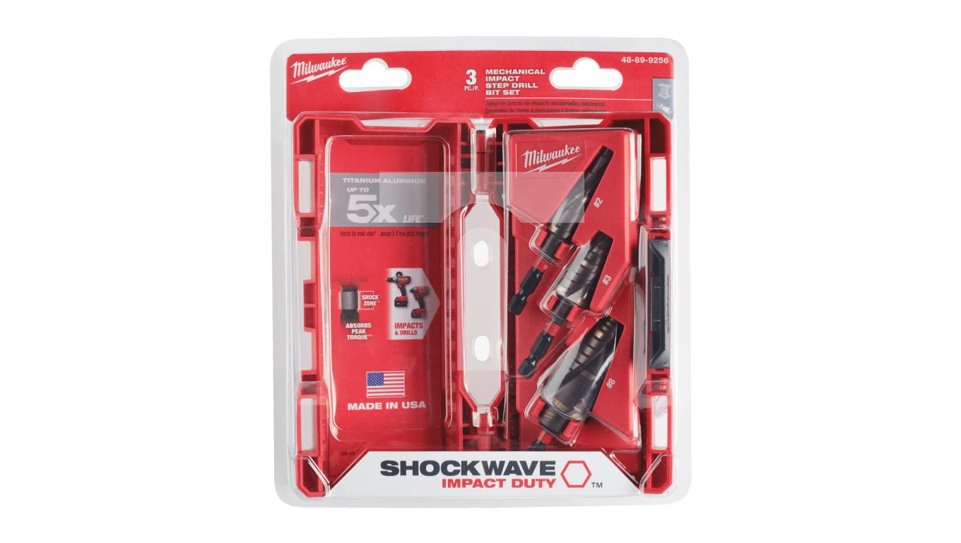 48899266 Zestaw wierteł stopniowych udarowych Shockwave 48899266 /3szt ...