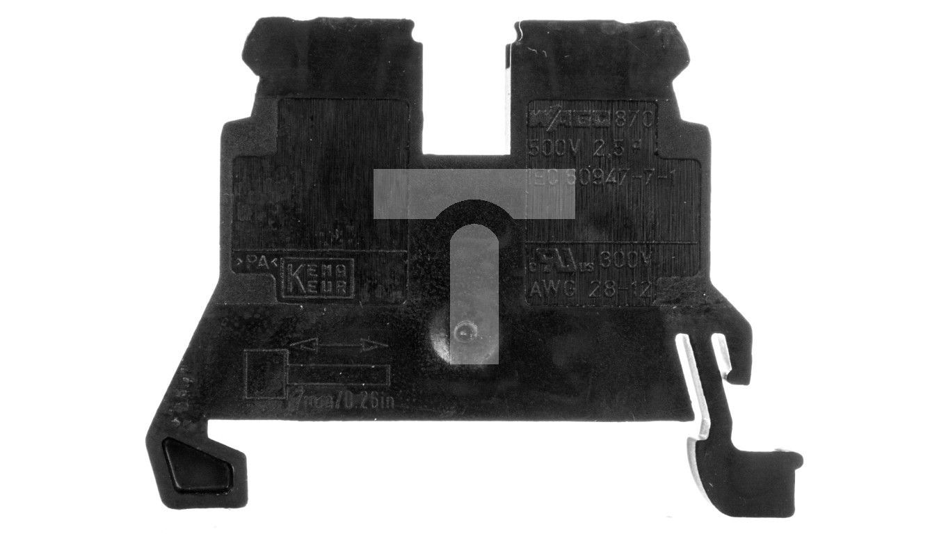Złączka 2-przewodowa 2,5mm2 czarna 870-905