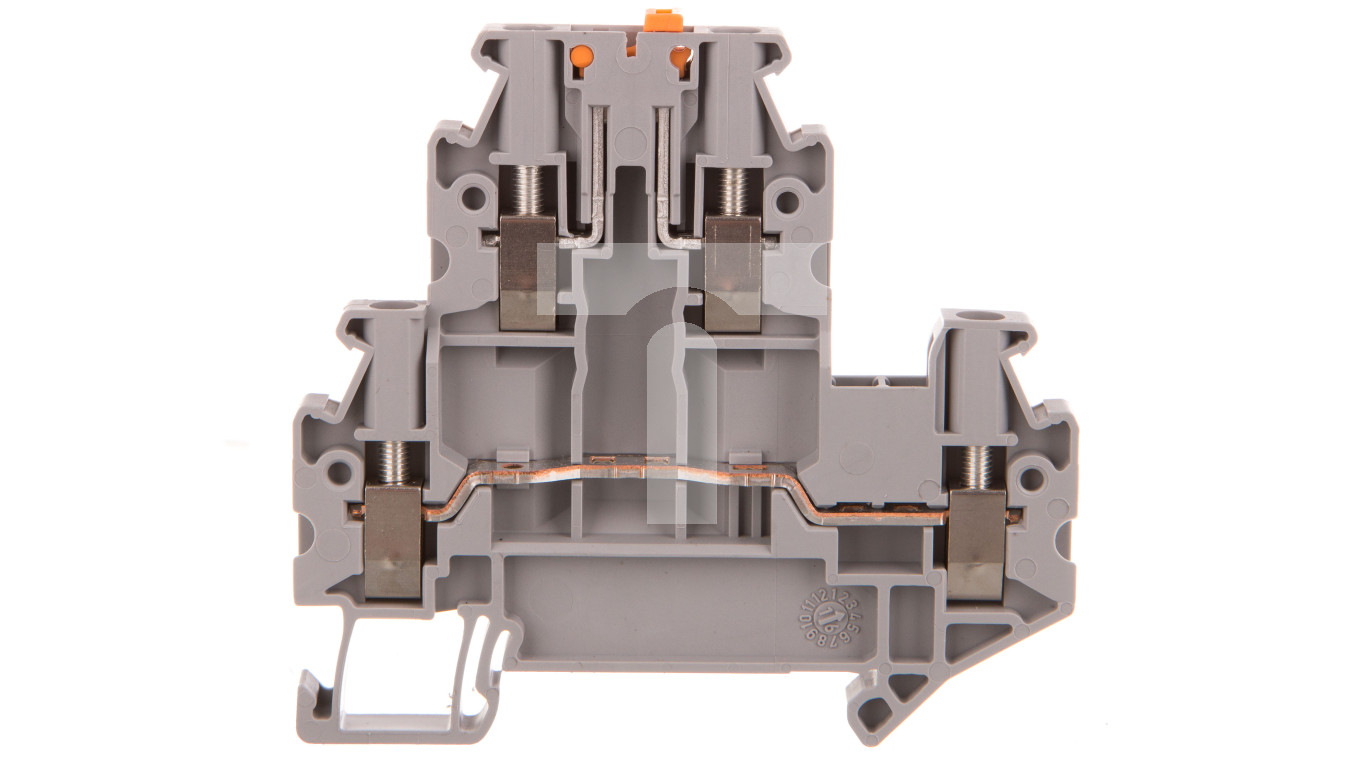 Złączka przelotowa 4-przewodowa z odłącznikiem nożowym 2,5mm2 szara ...