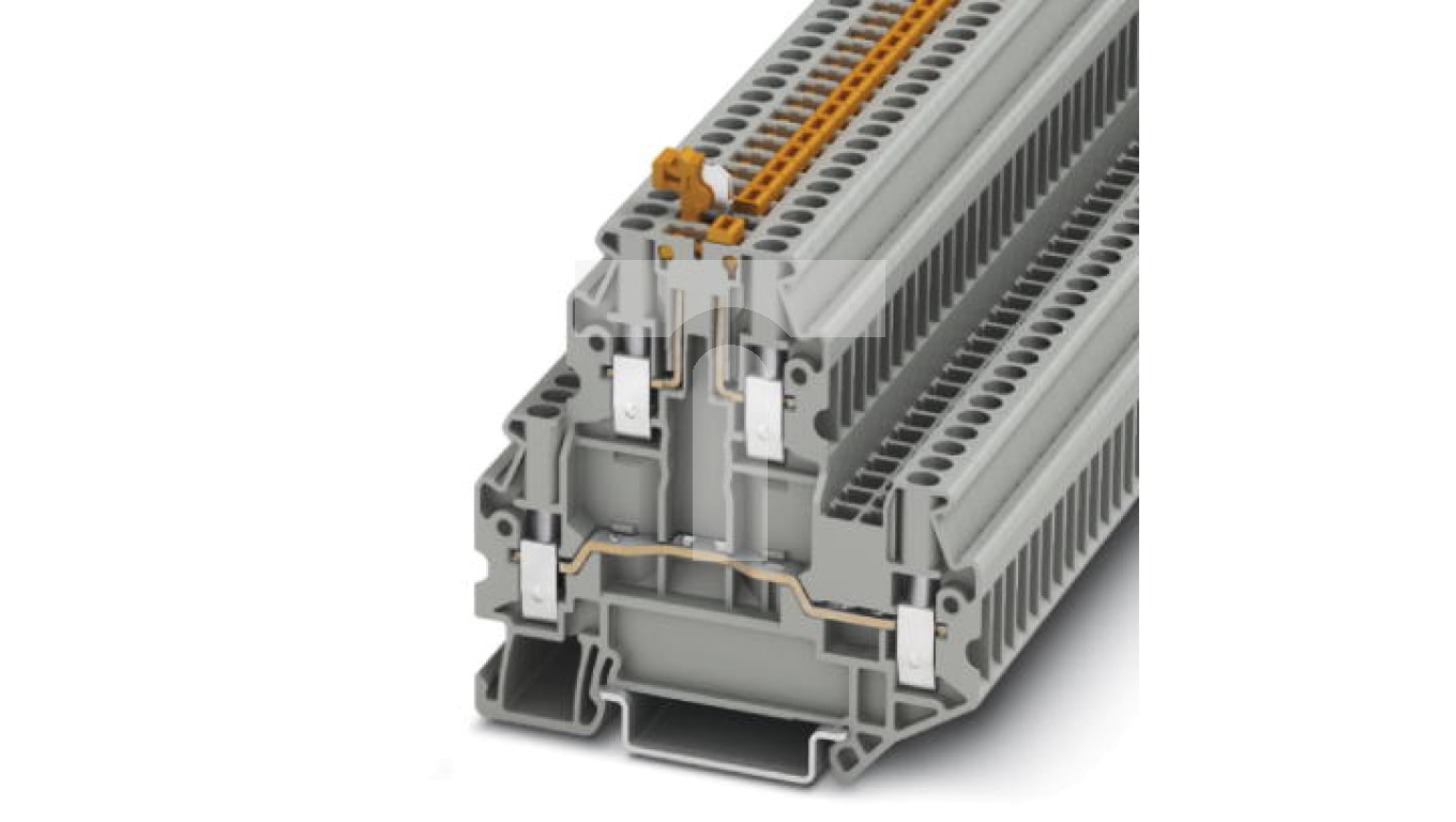 Złączka przelotowa 4-przewodowa z odłącznikiem nożowym 2,5mm2 szara ...