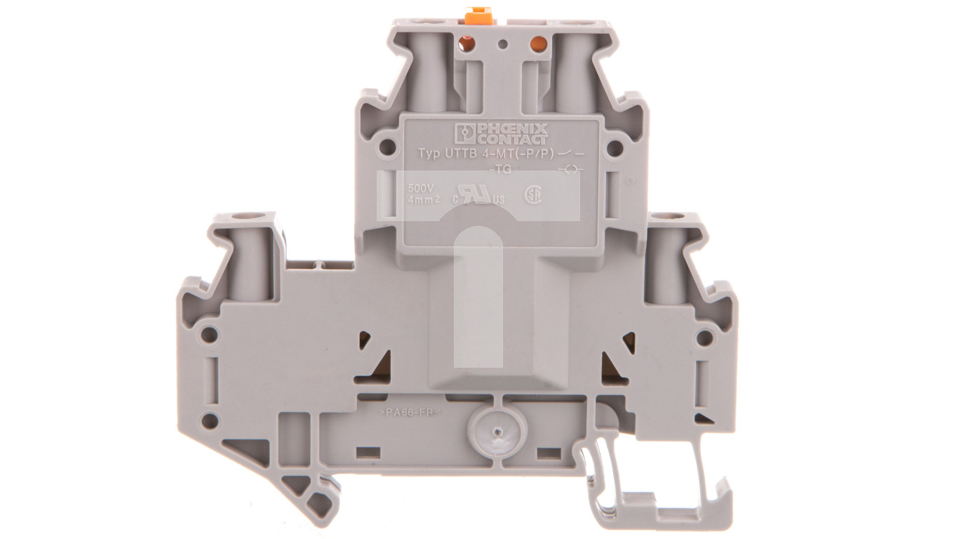 Złączka przelotowa 4-przewodowa z odłącznikiem nożowym 4mm2 szara UTTB ...