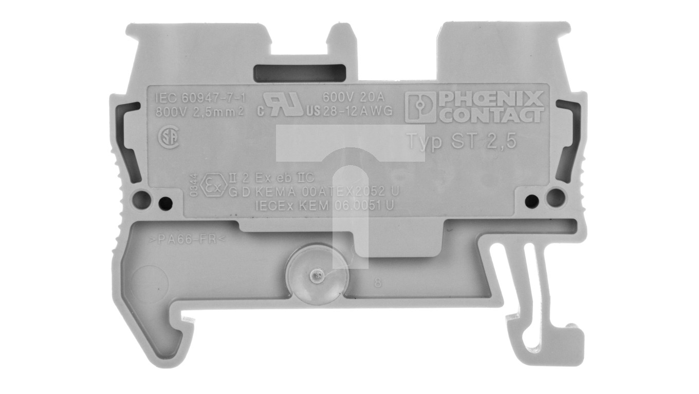 Złączka szynowa 2-przewodowa 0,08-4mm2 szara ST 2,5 3031212 – PHOENIX ...
