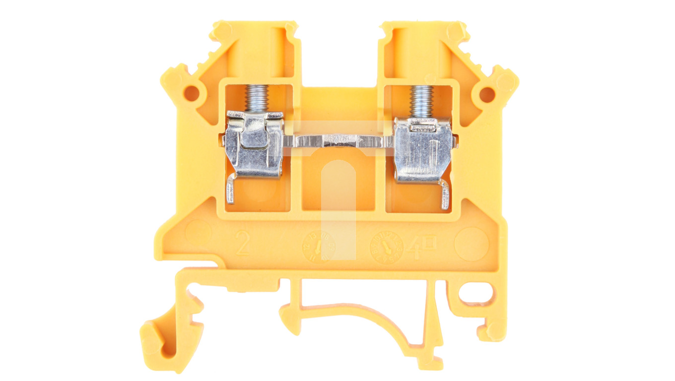 Złączka szynowa 2-przewodowa 4mm2 żółta NOWA ZSG 1-4.0Nz 11321314