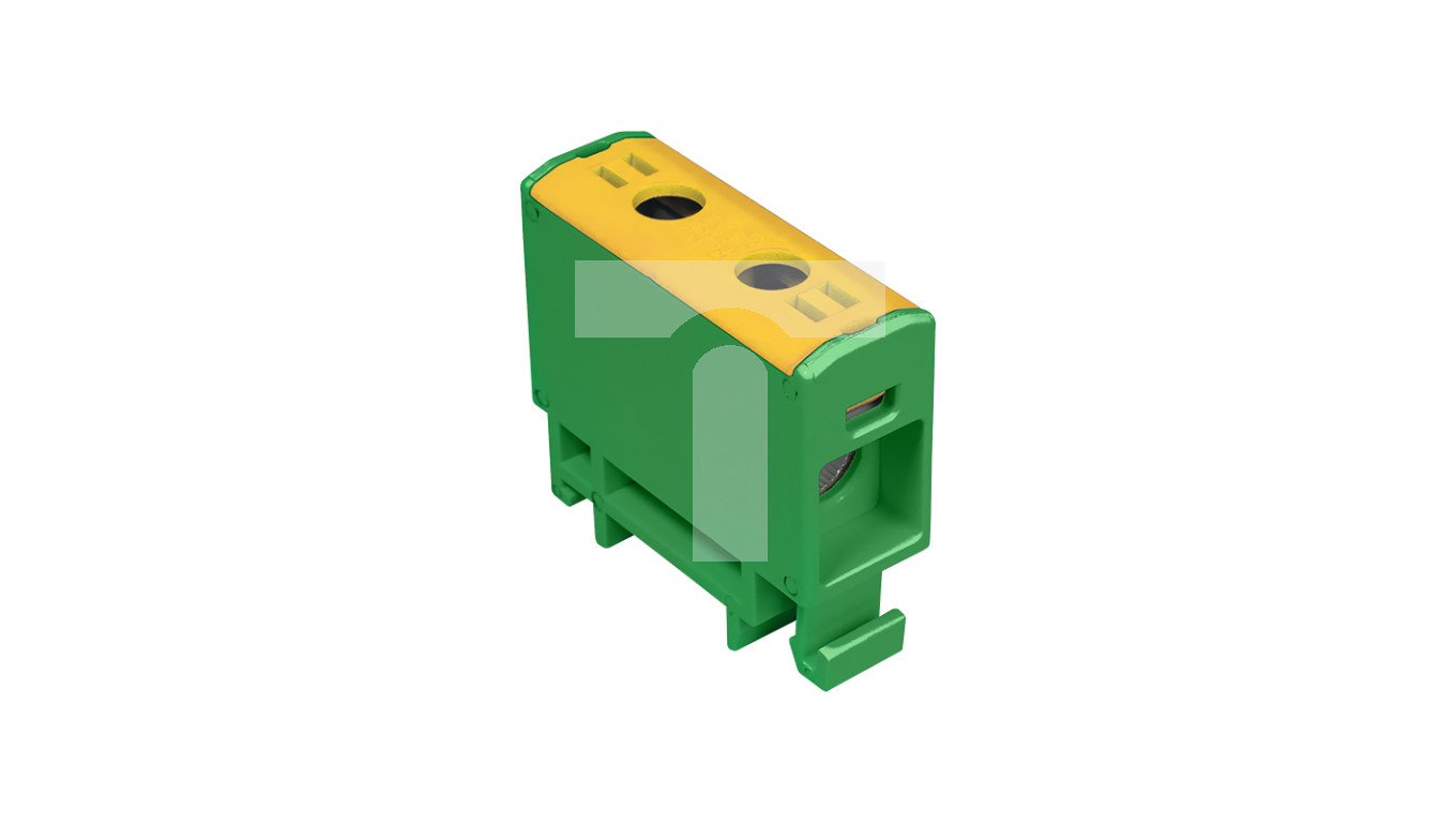 Złączka szynowa przelotowa 2-przewodowa 2,5-16mm2 żółto-zielona WLZ35P/16/z 48.518