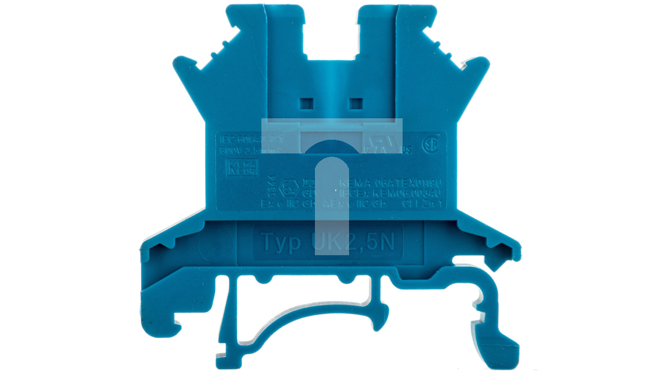 Złączka szynowa przepustowa 2-przewodowa 0,2-4mm2 niebieska UK 2,5 N BU 3003350 /50szt./