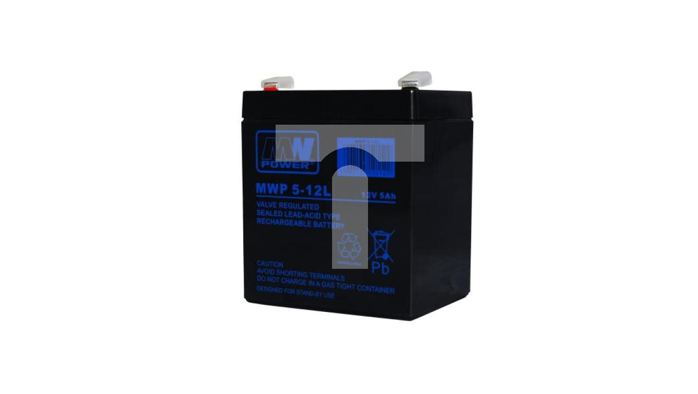 MWP 5-12L akumulator AGM 12-15 lat 12V/5Ah MW Power – MW POWER | TIM SA