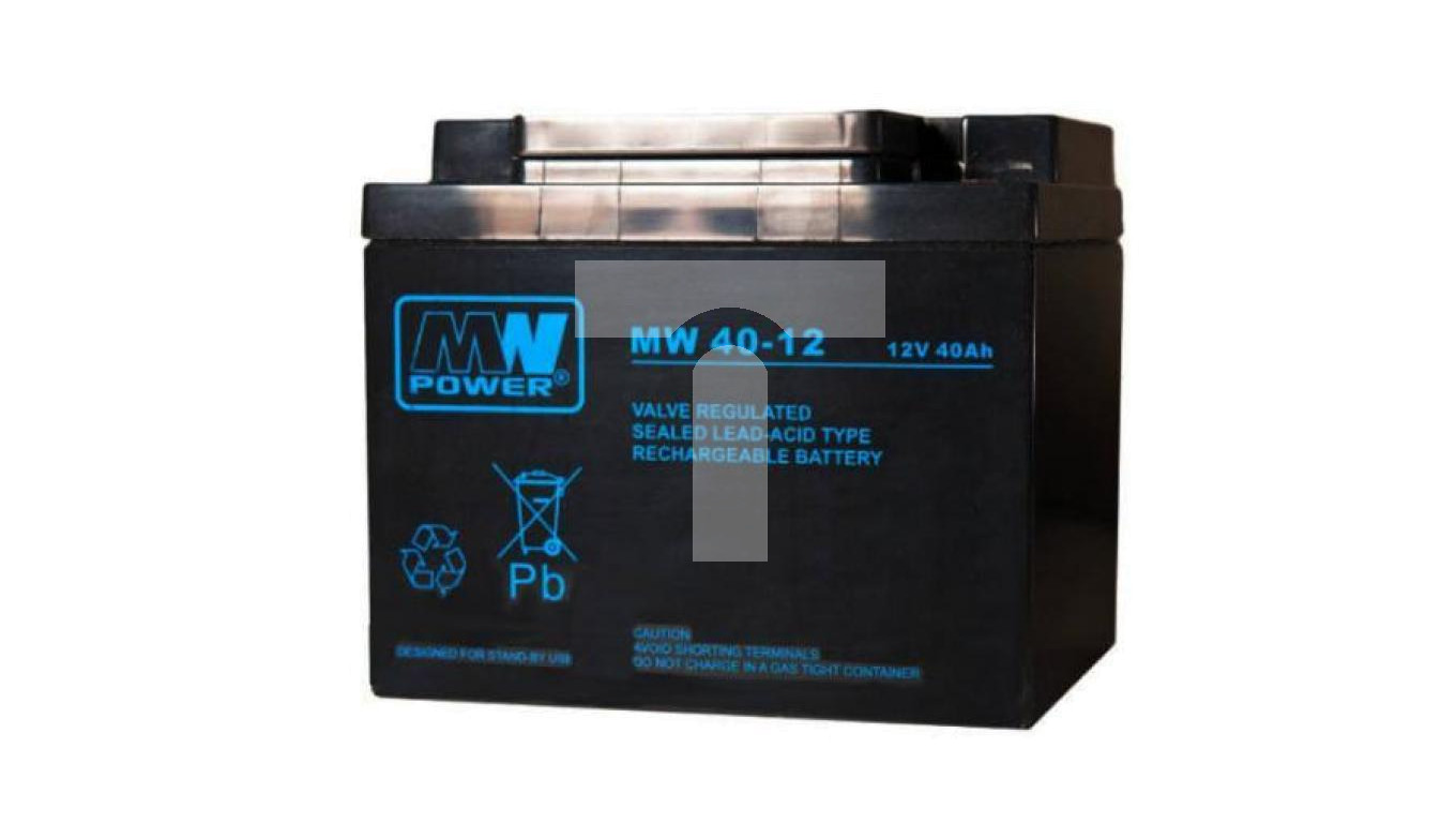 MW 40-12 akumulator AGM 12V/40Ah 6-9 lat żywotności MW Power – MW POWER ...