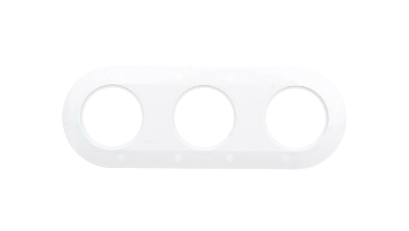 Berker 1930 Triple Frame White 138139
