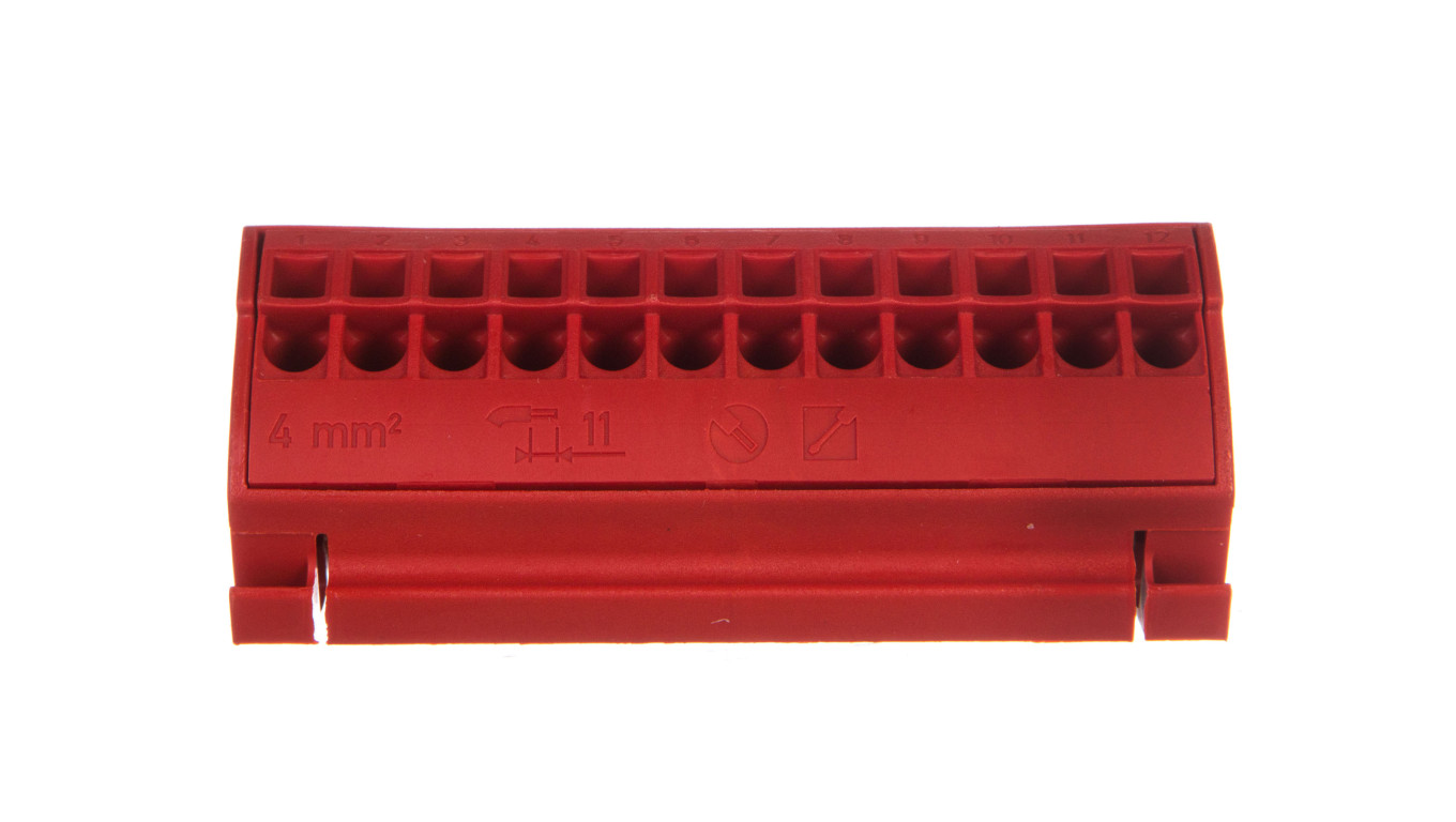 Potential Block 4mm² Red 812-103