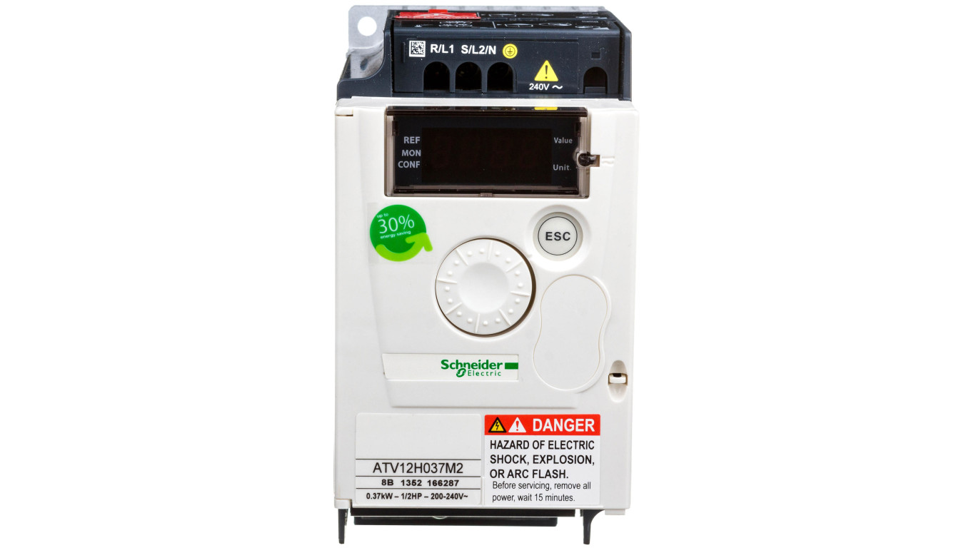 Inverter 0.37kW 1x200-240V/2.4A Altivar 12 ATV12H037M2