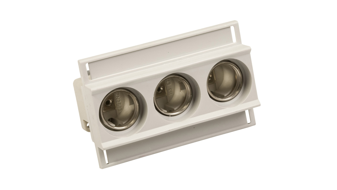Fuse socket for rail 3P E27 DII 25A 500V 002322025